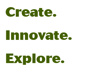 Create. Innovate. Explore.